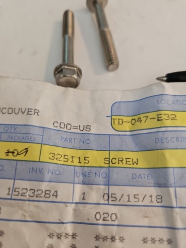NEW Evinrude Johnson BRP OMC 0325115 Screw 325115 (2 FOR $20) NOS OEM OMC57 - Bild 2 von 2