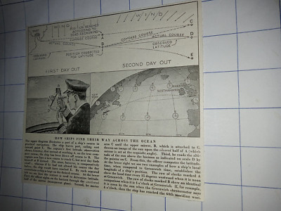 Wie Schiffe ihren Weg über die Seeschifffahrt um 1950 finden