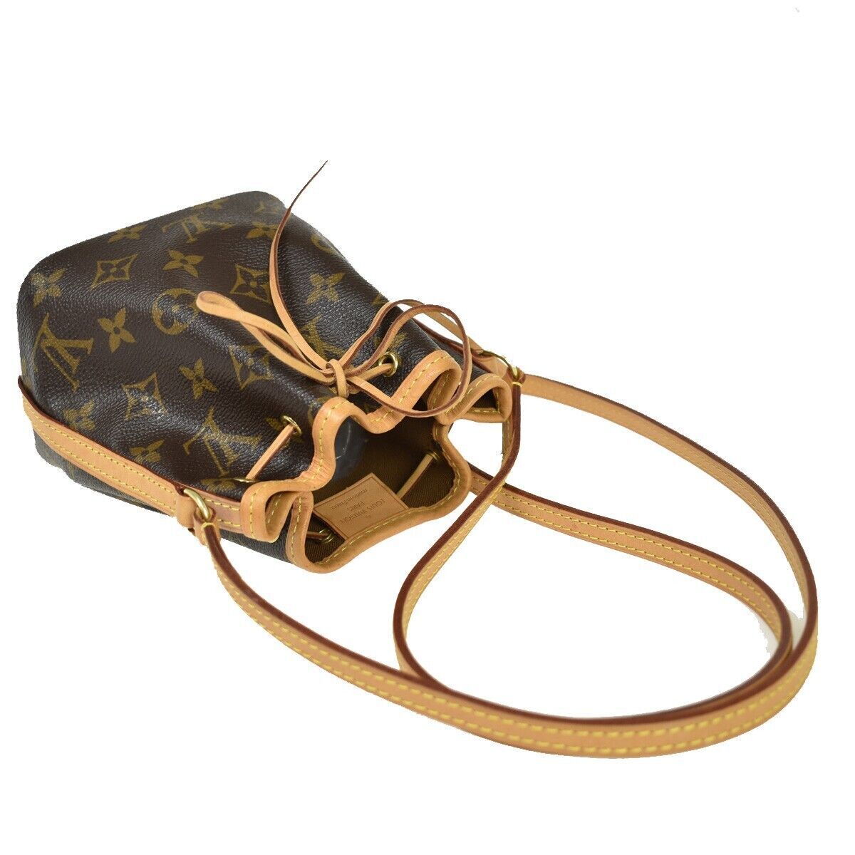 LOUIS VUITTON Nano Noe Mini Shoulder Bag Monogram Leather
