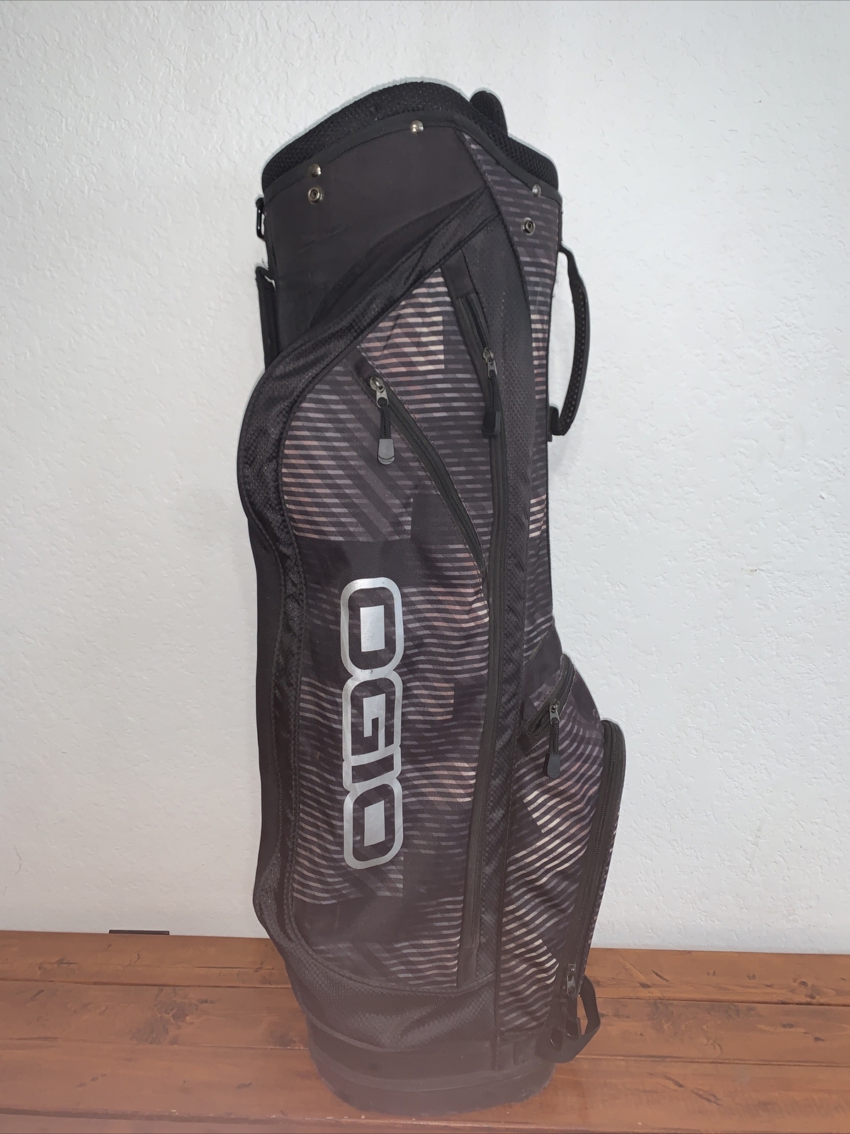 Ogio Tyro Cart Carry Golf Bag 6Way 6Pocket Lightweight Black/Gray