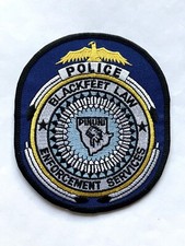 Obsolete Blackfeet Law Enforcement Services Police patch, Montana