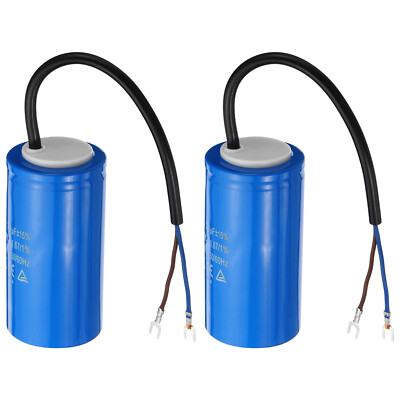 CD60 Betrieb Kondensator 2 Pack 250uF 250VAC 50/60Hz Motor Start mit 2 Drähte