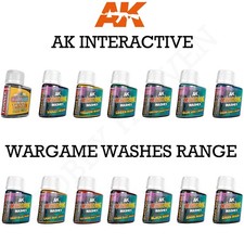 AK Interactive Wargame Washes Full Range Combined Fast Shipping