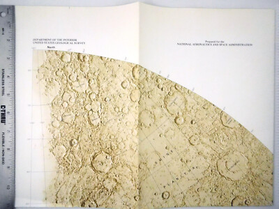 NASA 1979 Shaded Relief Map of the Caloris Planitia Area of Mercury - Map I-1172