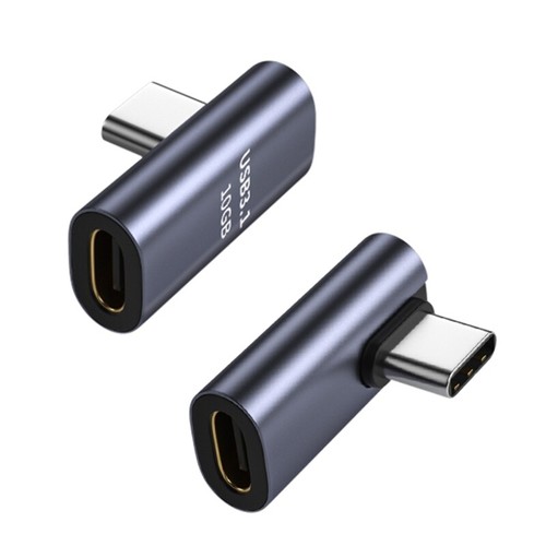 90 Degree Type-C Male to Female Extender Support USB-C 3.1 Charge Data Transfer - Zdjęcie 5 z 12