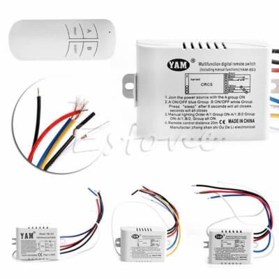 2-WayWireless Light Switches & Receiver Kit Remote Control for Small Light