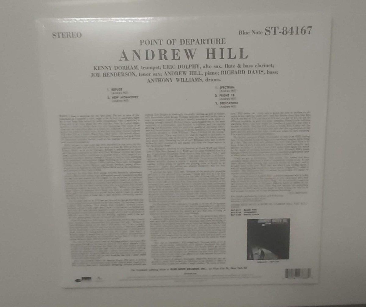 アンドリュー・ヒル ポイント・オブ・ディパーチャー US盤 LP ブルーノート ANDREW HILL - Andrew Hill - Point of Departure (UHQ-CD