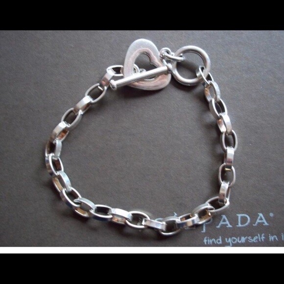 Silpada 925 Sterling Silver Heart Cut Out Oval Link Rolo  display picture 1