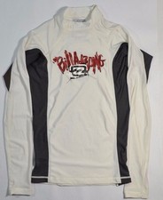 Billabong ON POINT White Gray Red Ultraviolet Protection 50 Men's Rash Guard