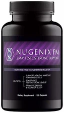 NUGENIX PM ZMA - Nighttime Testosterone Booster / Sleep Support 120 Ct EXP 2027