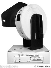 Non-OEM Fits BROTHER DK-1204 Labels - 1 Roll of 400 1 REUSABLE FRAME