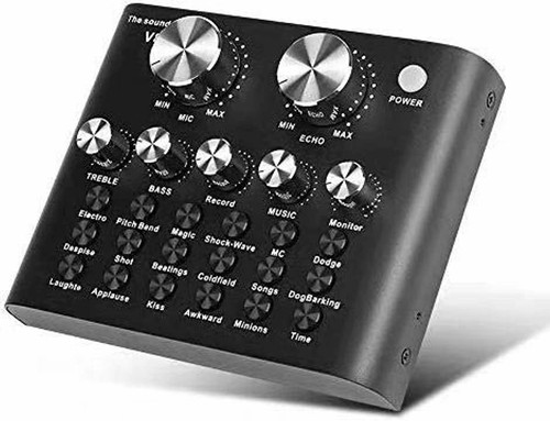 V8 Sound Card Voice Changer Blend Record Fun Effects Ouying Audio Phone Ipad PS4 - 第 1/6 張圖片
