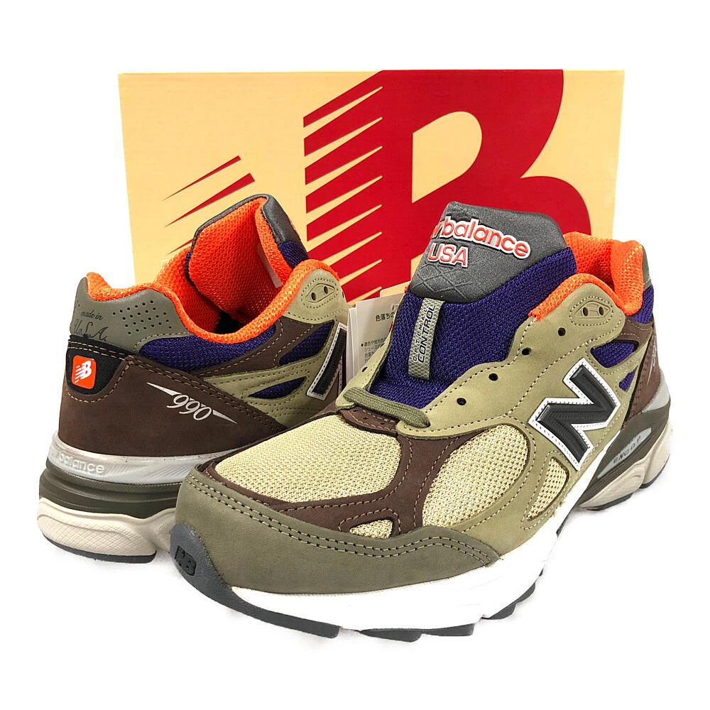 NEW BALANCE M990BT3 shoes sneakers olive US9 Genuine / 31504