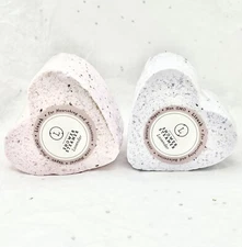 LIZUSH Home Spa Heart Shaped Lavender Scented Shower Steamer Bath Bomb Set Of 2