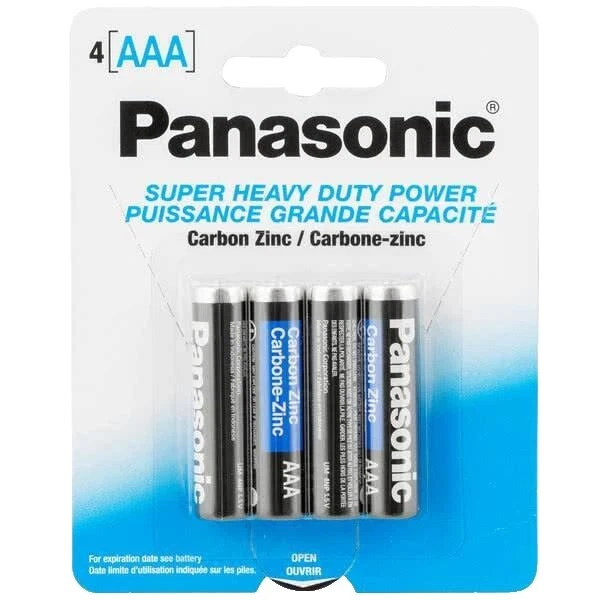Panasonic AAA Baterias Não Recarregáveis
