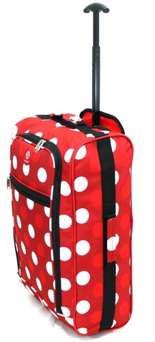 55cm Ryanair EasyJet Cabin Trolley Wheeled Suitcase Hand Luggage Holdall Bag - Picture 8 of 47