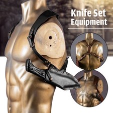 Medieval PU Leather Back Knife Holder Back Sc...