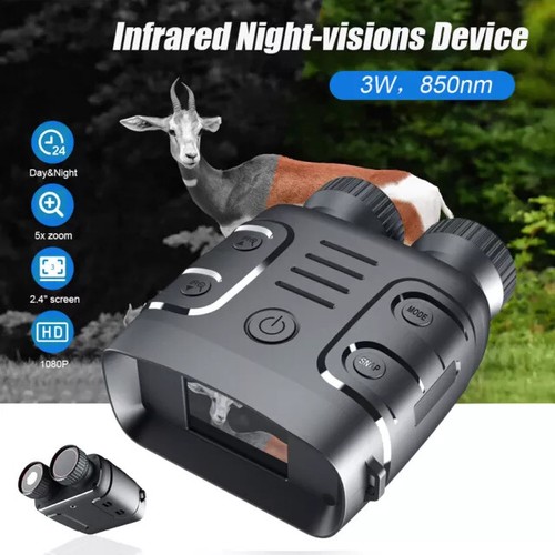 1080P Occhiali Visione Notturna Binocolo Digitale IR 850nm Video Registrazione Telescopio US - Foto 2 di 24