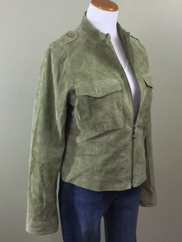 Chaqueta de gamuza Spiegel ligera con cremallera frontal lavada a máquina totalmente forrada para mujer 12 Foto 4 de 4