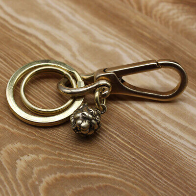 Solid Brass Keychains Pants Clip Bag Hook Handmade Car Keyrings