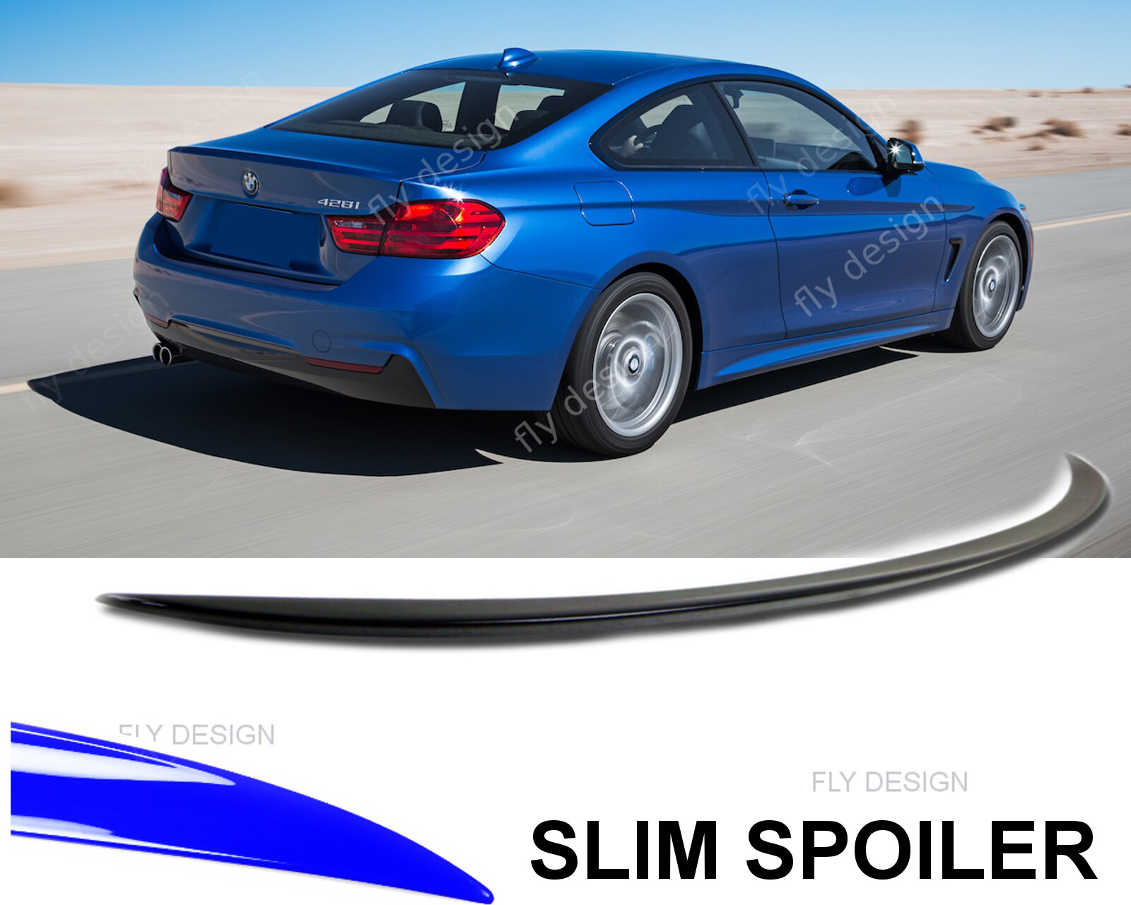 Compatible With BMW F32, Tuning Spoiler Rear Spoiler Lip SLIM Trunk Lip Bodyk
