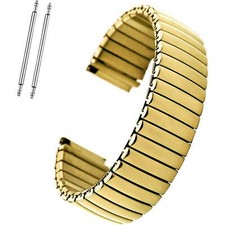 Blekon Women's 18mm Stainless Steel Stretch Watch Band Replacement, Straight End