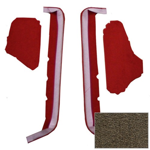 1990-93 Chevrolet Corvette Die-cut Door Panel Inserts 4-Pieces Cut-pile Carpet! - Picture 15 of 109