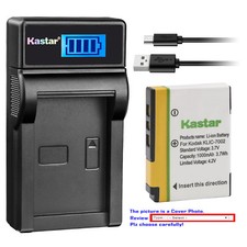 Kastar Battery LCD USB Charger for Kodak KLIC-7002 K7002 Battery and Charger