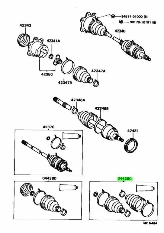パーツ Yohei FJ80/FZJ80 Spindle Kit w/ Brass Bushing | Yotamasters