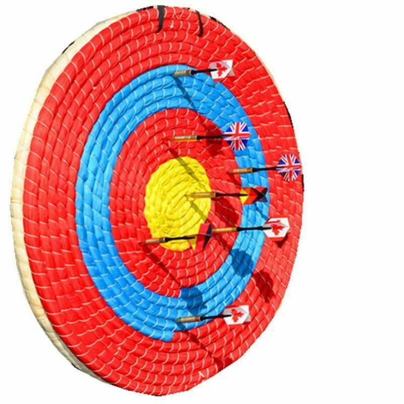 50CM Archery Straw Target Board Solid Bow Arrow Shooting Darts Practice Sports - Image 3 of 4