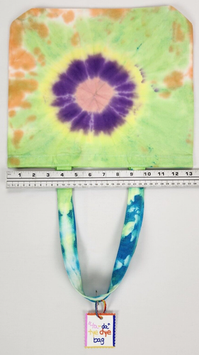Beach Tote Bag Double Handle Colorful Tie Dye Hippie Sunburst NWT - Picture 12 of 12