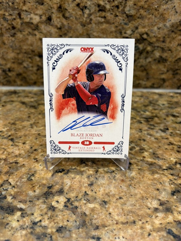 BLAZE JORDAN 2022 Onyx Vintage Extended Blue Auto #/400   #VABJ