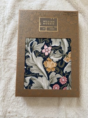 William Morris At Home Leicester Waldgrün King Bettwäscheset Brandneu mit Etikett £115
