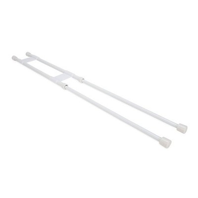 American Motorhome RV Double Cupboard White Bars 16"-28" 44073
