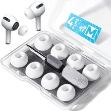 4 Pair Replacement Ear Tips for AirPods Pro 2nd/1st Generation with Portable Sto