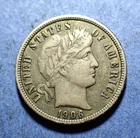1906-D Barber Dime  Ch. VF