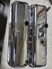 Stamped Steel Chrome Valve Covers Used 68-72 Big Block Chevy Stamped Steel Chrome Valve Covers Used 68-72 Big Block Chevy