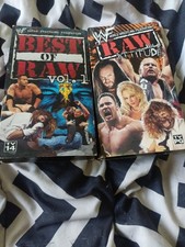 WWF/WWE VHS tape wrestling Best of Raw Volume 1 and Volume 2