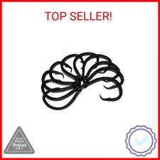 18/0 Big Game Black Forged Straight Circle Hooks 10pk Shark & Swordfish