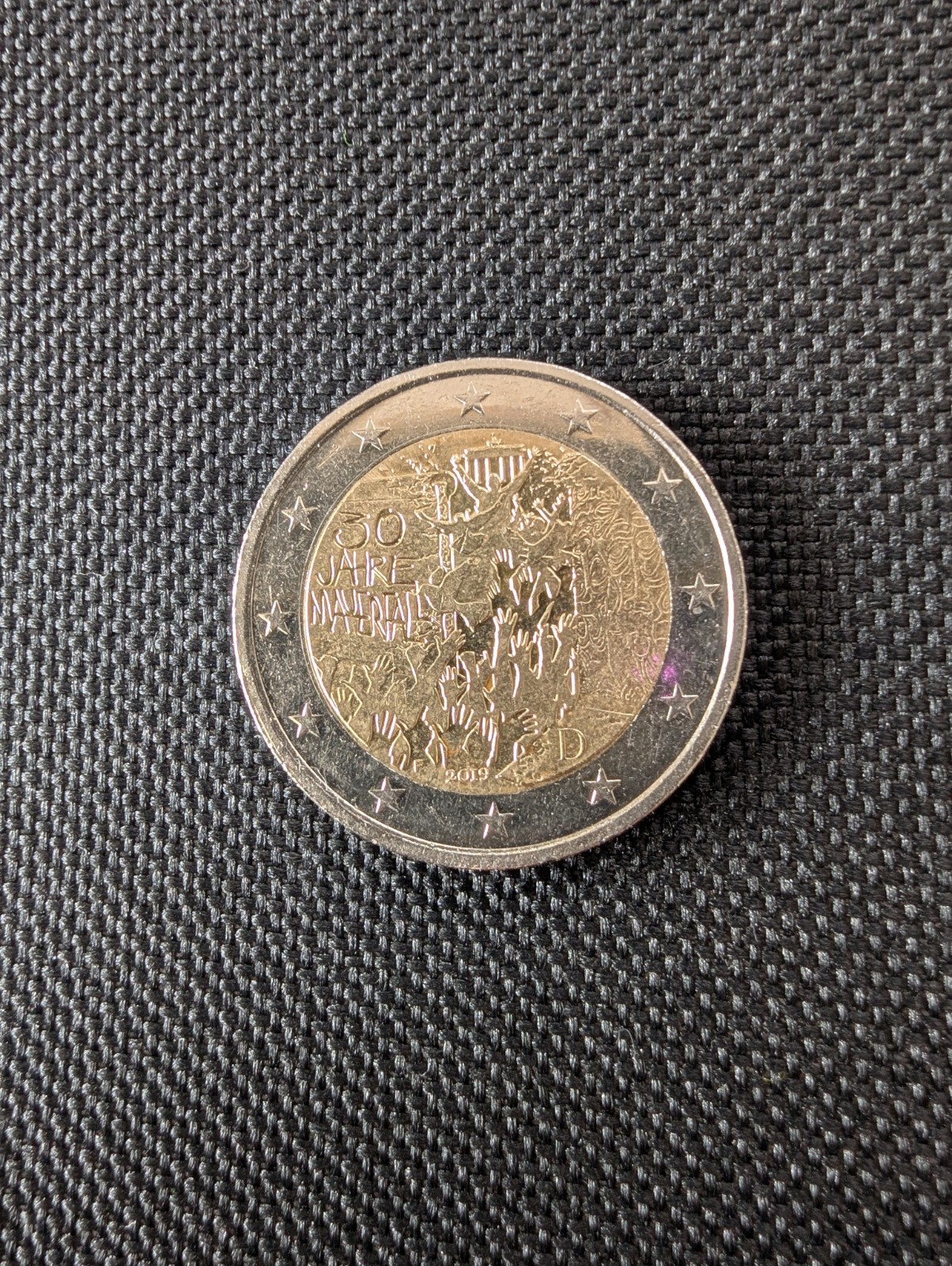2 euros commémorative allemande 2019 30e anniversaire chute du mur de Berlin