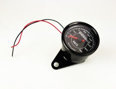 Mini-Tachometer speedometer Motorrad schwarz black Ø60mm K1,4 Caferacer custom