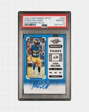 2022 Contenders Optic Kyren Williams #184 RC Auto Blue /75 - PSA 10 GEM MINT 💎