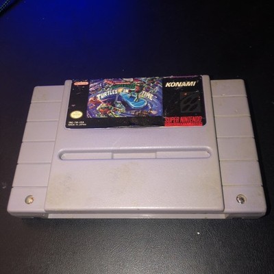 Super Nintendo SNES TMNT Turtles in Time Game Cartridge Only Authentic & Tested