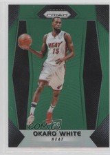 2017-18 Panini Prizm Green Prizm Okaro White #52 2u6
