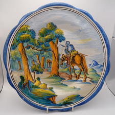 Talavera Niveiro Pottery Spanish Plaque Plate Don Quixote