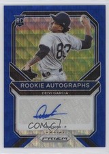2021 Panini Prizm Rookie Blue Wave Prizm 37/50 Deivi Garcia #RA-DG Auto 16jo