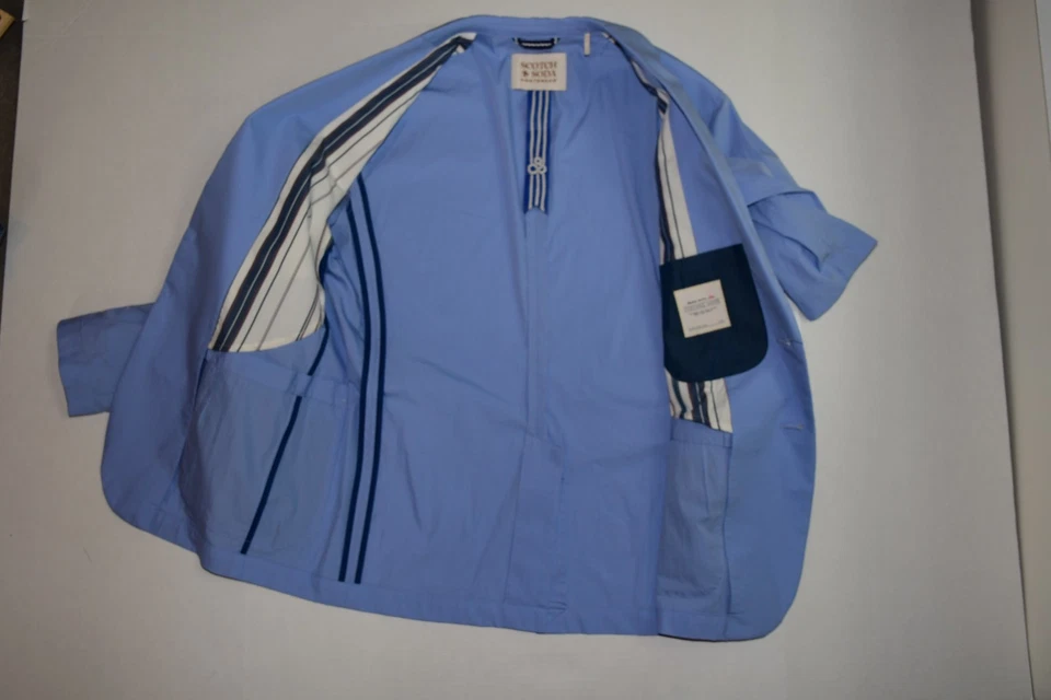 ¡NUEVO CON ETIQUETAS! Abrigo deportivo Scotch & Soda para hombre chaqueta elegante talla M algodón precio de venta sugerido por el fabricante 238 USD Foto 3 de 4