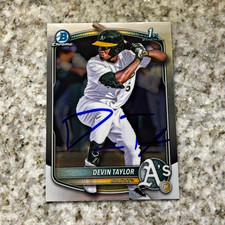 Devin Taylor Bowman Chrome 2025 Auto