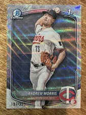 2025 Bowman - Chrome Prospects Andrew Morris #BCP-90 Fuchsia Refractor /199 (RC)