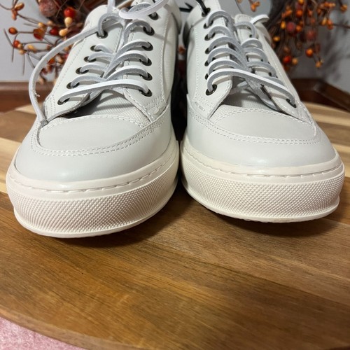 Frye Mens Hoyt Low Sneakers Sz 10.5 White Leather Lace Up Closure - Picture 2 of 9